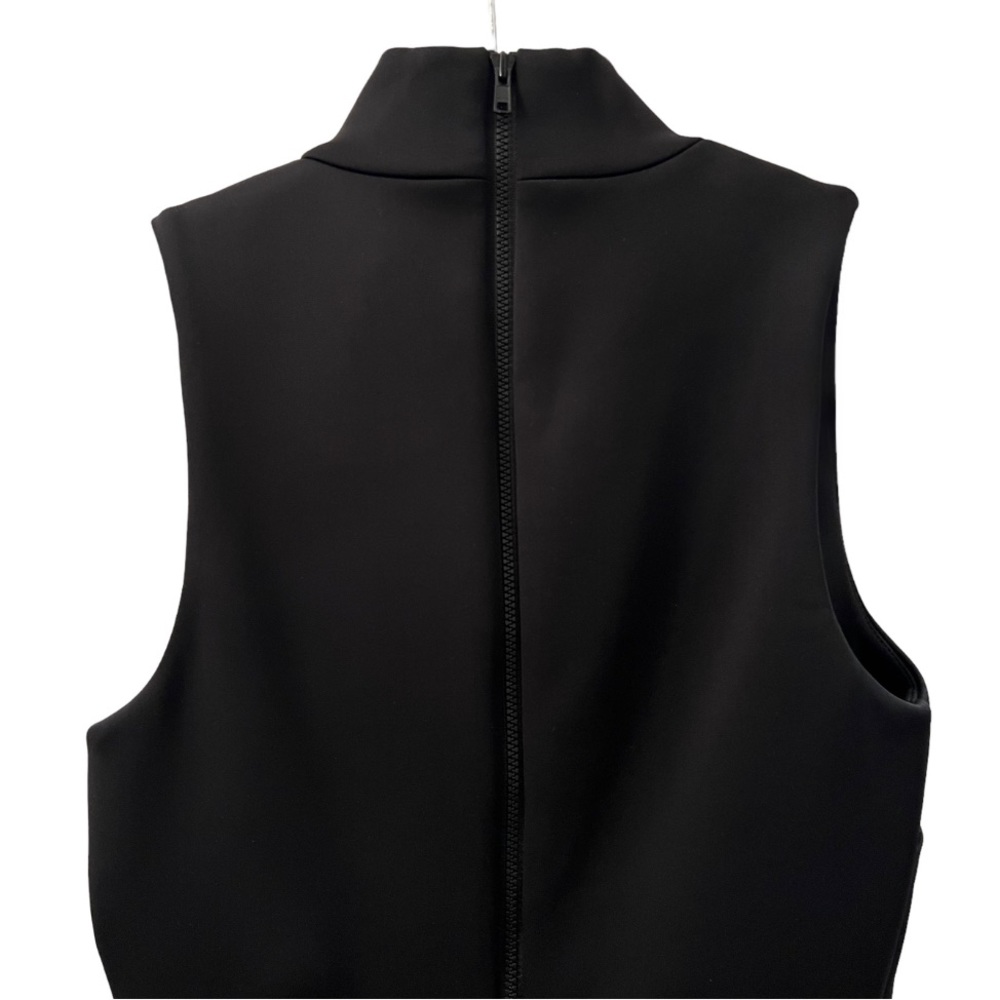 New Cameo Black Midi Dress with High Collar - Picture 4 of 13